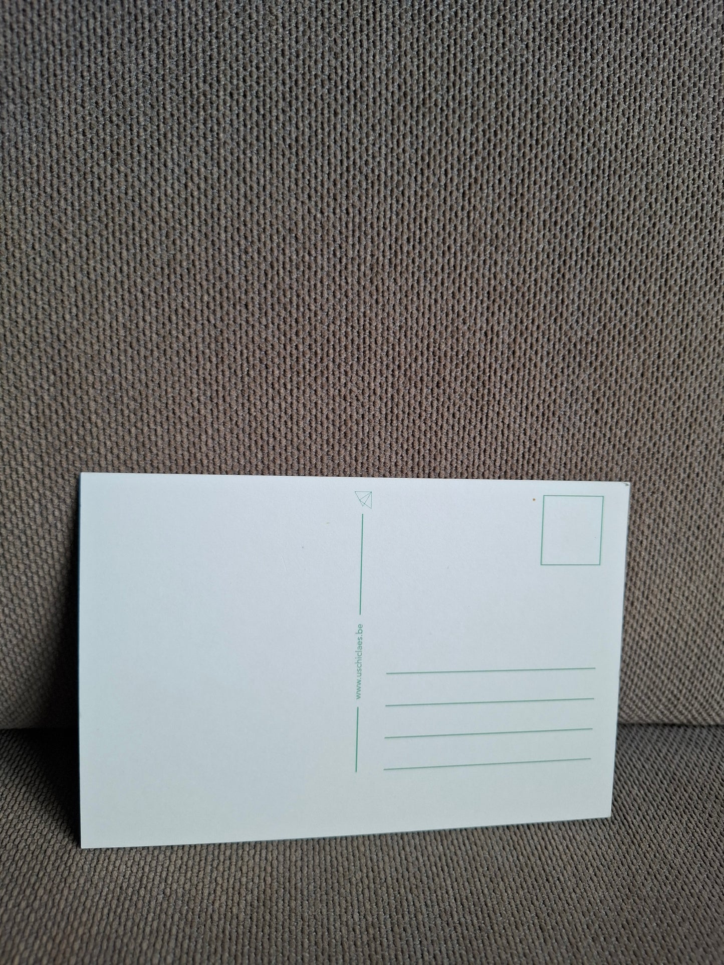 Postkaart proficiat met je communie met goudfolie vos