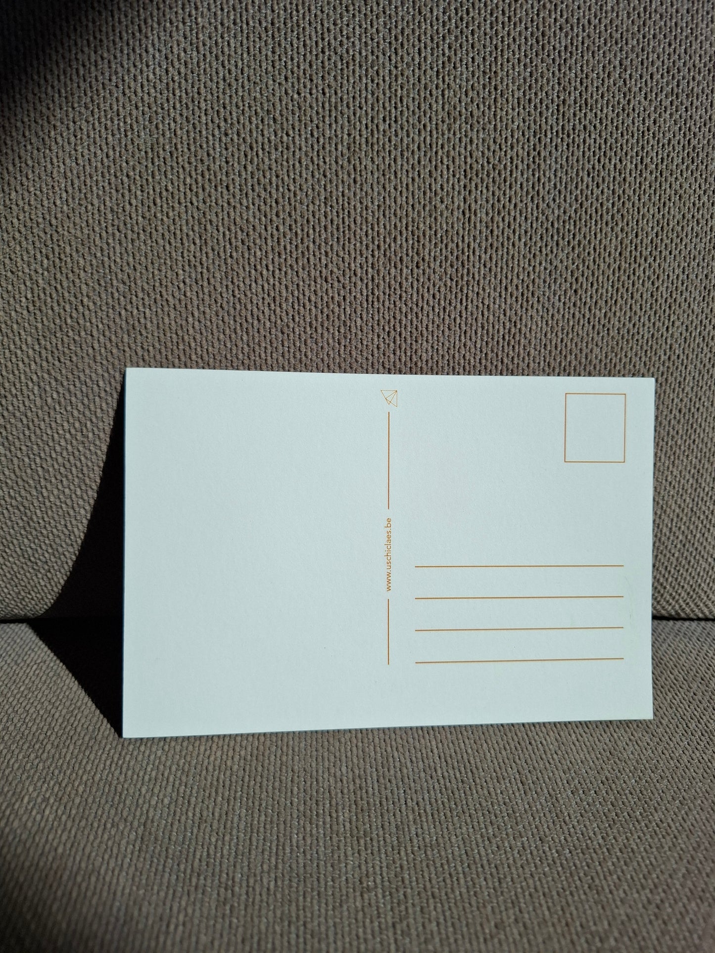 Postkaart alles komt goed giraf met gouden folie