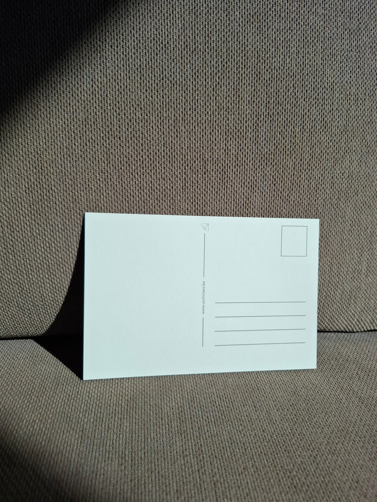 Postkaart denk aan je roodborstje met gouden folie