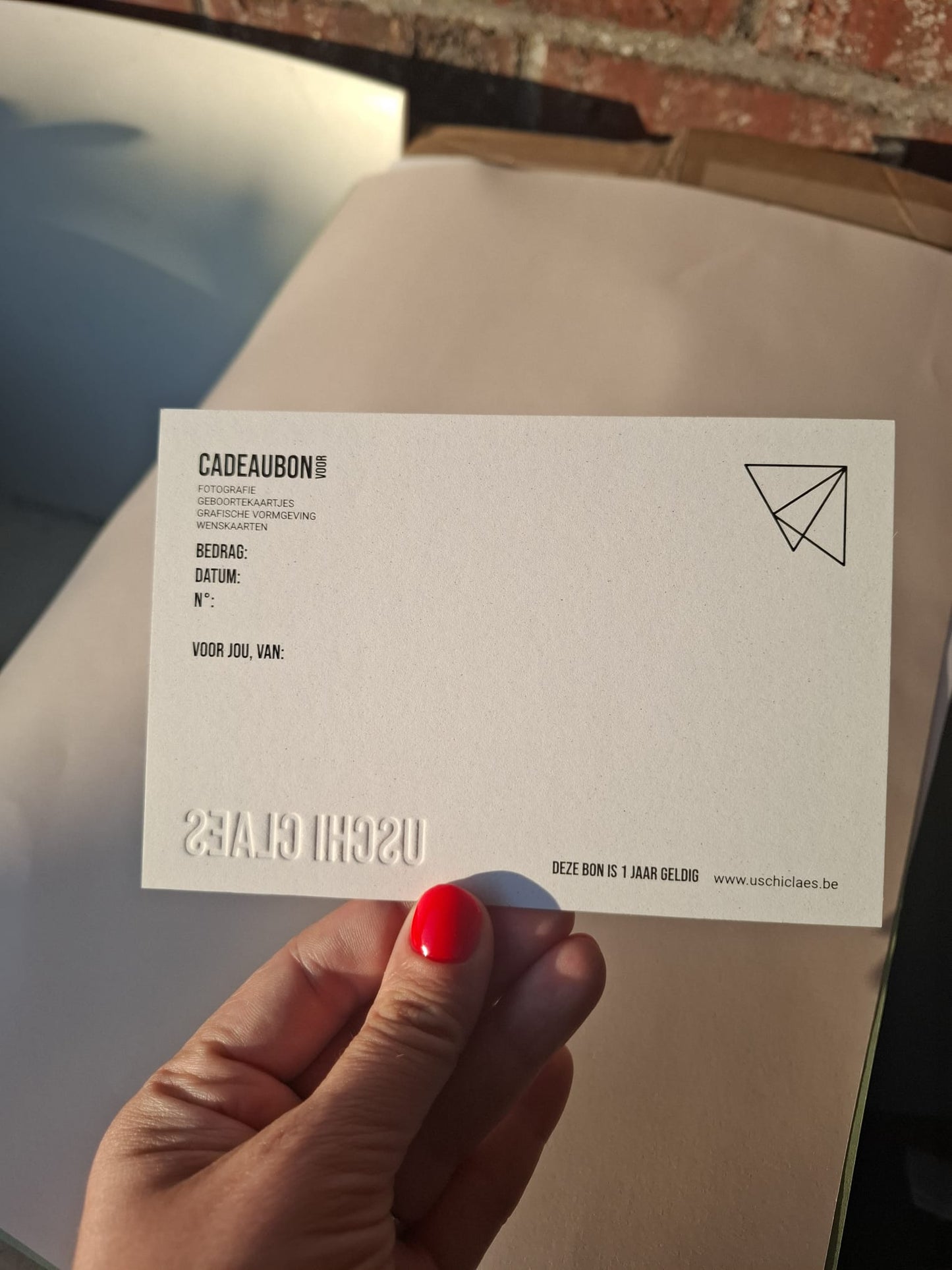 Cadeaubon Uschi Claes