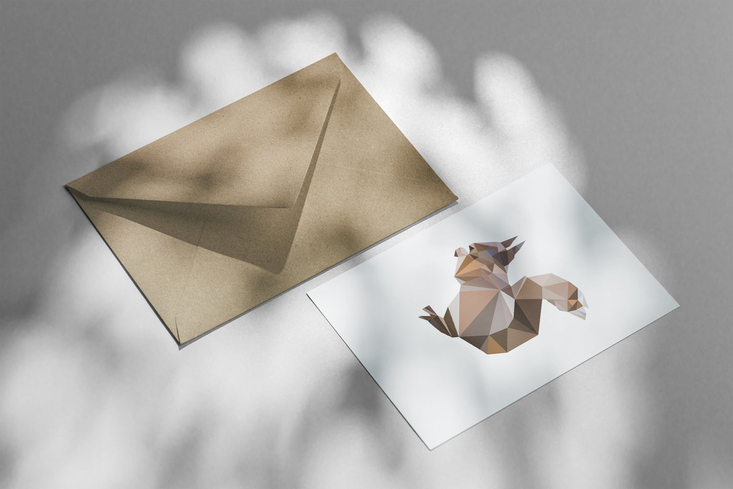Wenskaart eekhoorn met envelop