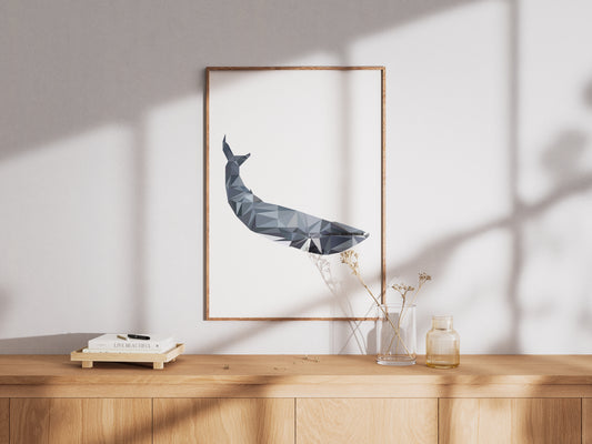 Poster walvis A4