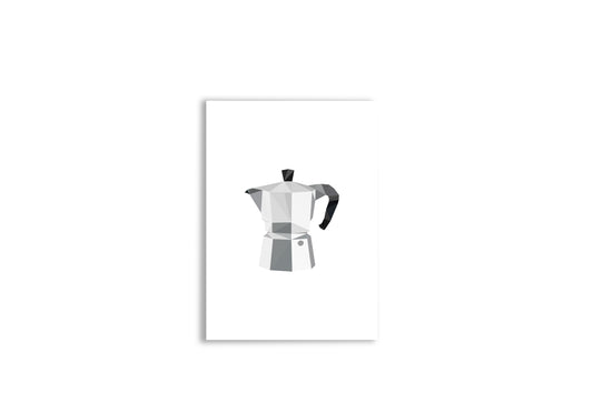 Wenskaart koffiepauze met envelop