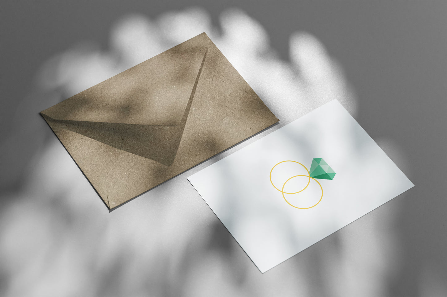 Wenskaart trouw met envelop