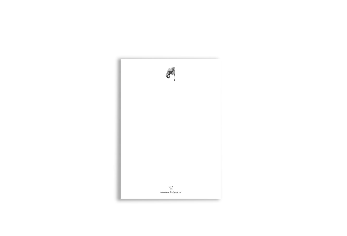 Wenskaart olifant met envelop
