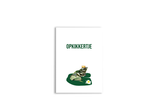 Wenskaart opkikkertje met envelop