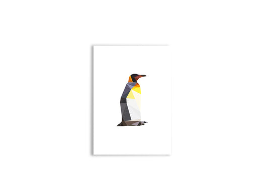 Wenskaart pinguïn met envelop