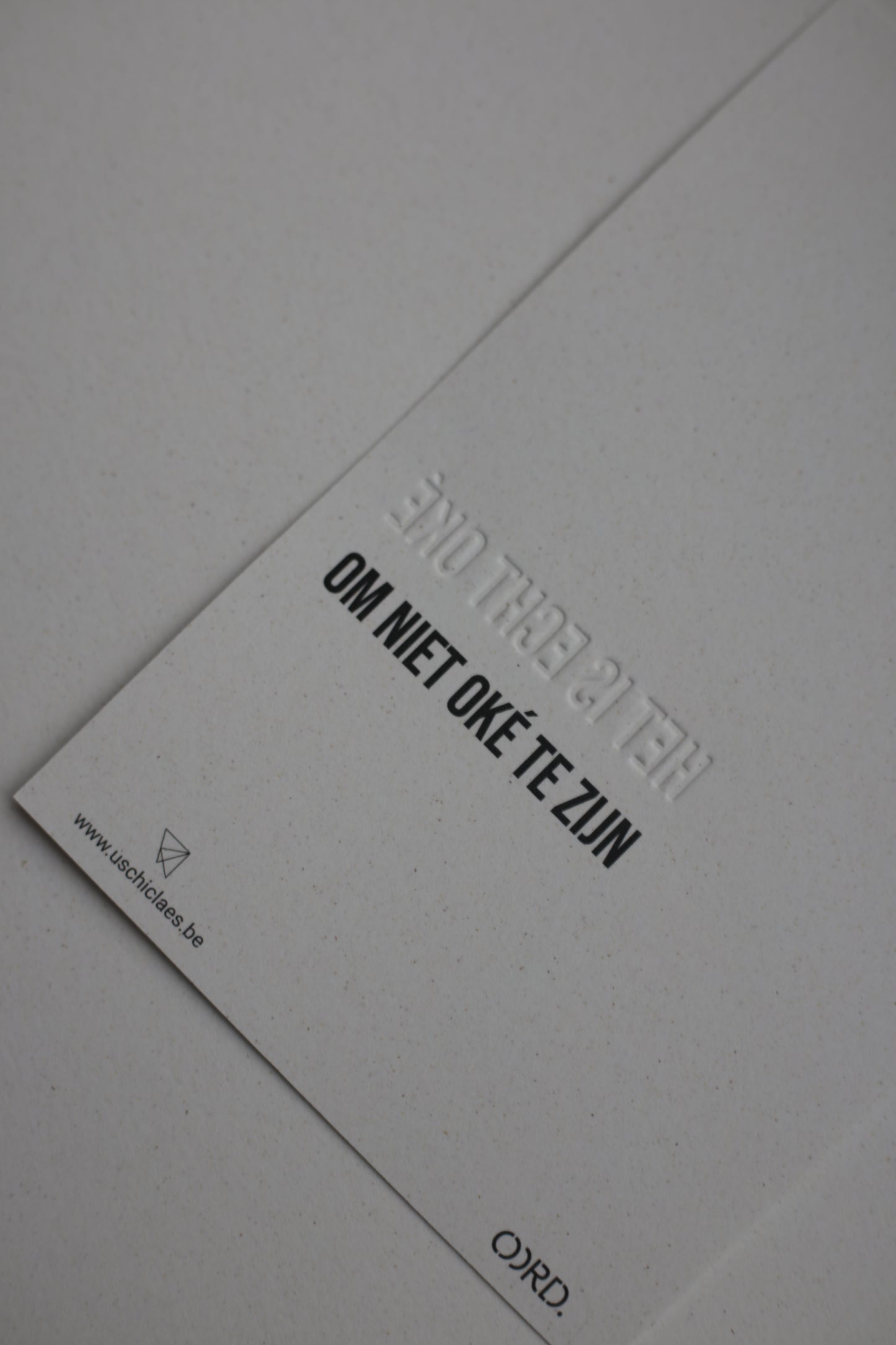 Troostkaart i.s.m. OORD.