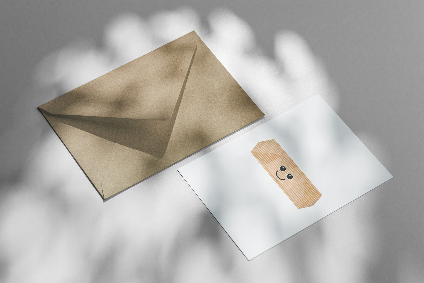 Wenskaart pleister met envelop