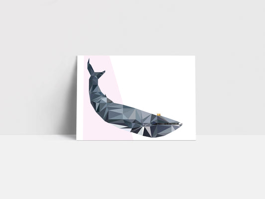 Postkaart zomaar walvis