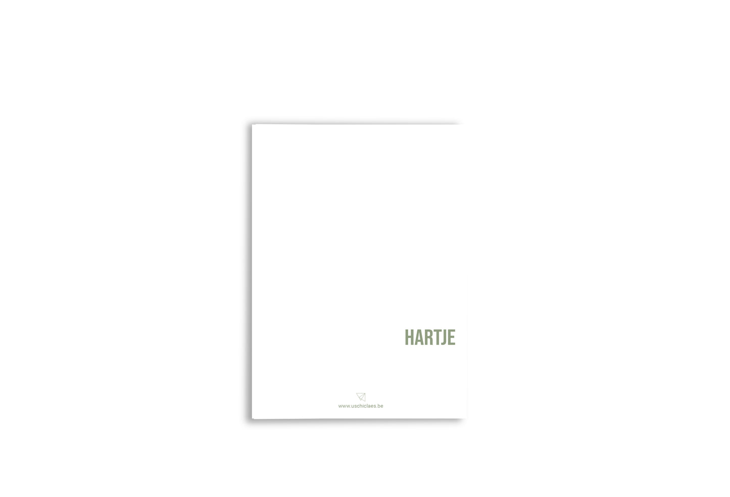 Hartje in woorden inclusief envelop