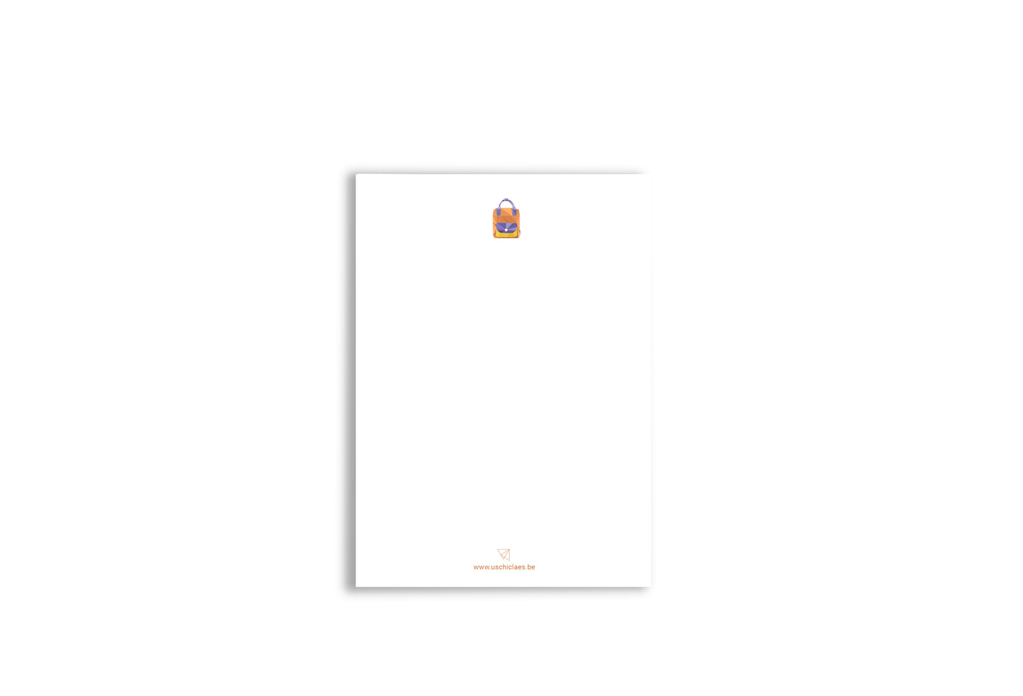 Wenskaart rugzak met envelop