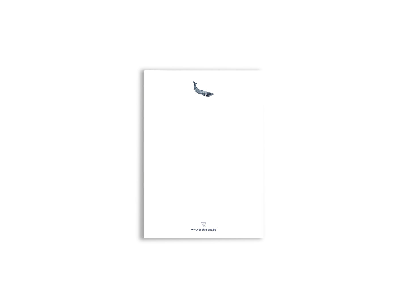 Wenskaart walvis met envelop
